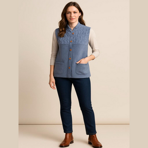 Vintage Haggar Wool Sweater Vest Large Purplish Gray